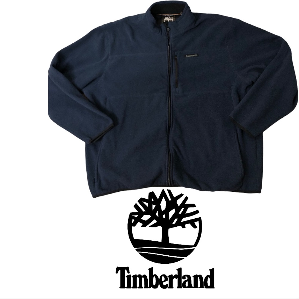 Timberland vintage full zip fleece sweater Sz 2XL